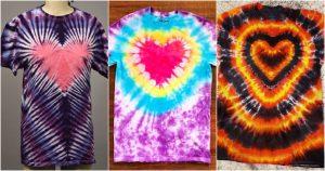 25 Heart Tie Dye Patterns (How to Heart Tie Dye Shirt)