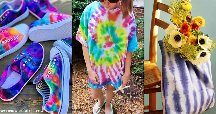easy spiral tie dye ideas and designs
