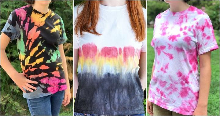 easy tie dye shirts ideas and designs