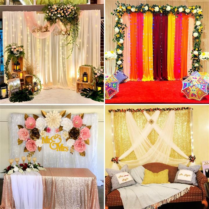 easy wedding backdrop ideas
