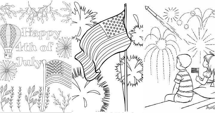 free th of july coloring pages to print
