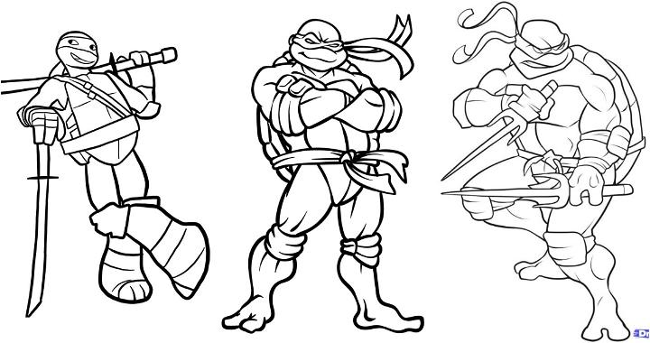 free ninja turtle coloring pages to print