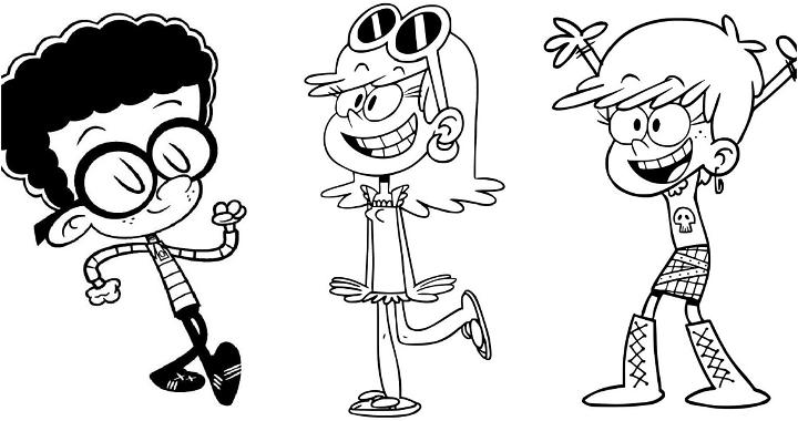 free printable loud house coloring pages