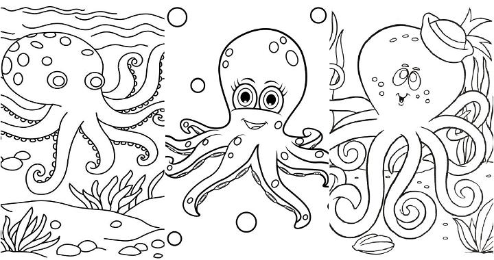 free printable octopus coloring pages