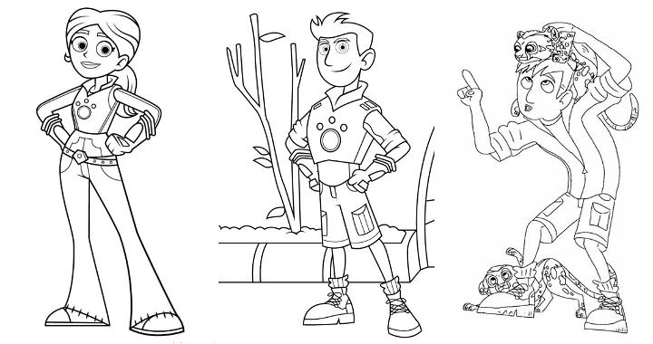 15 Easy and Free Wild Kratts Coloring Pages for Kids and Adults - Cute Wild Kratts Coloring Pictures and Sheets Printable