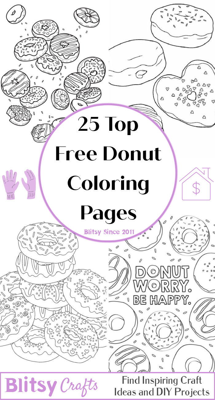 25 Free Donut Coloring Pages For Kids And Adults Blitsy