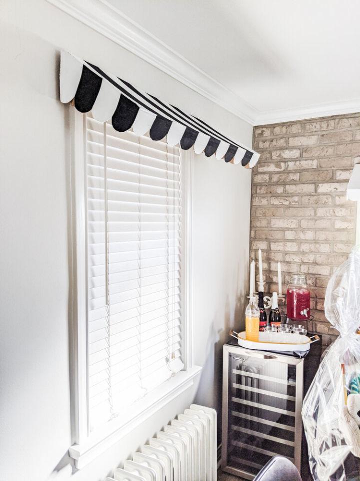 Black and White Cardboard Awning