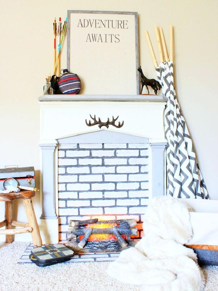 Building a Faux Fireplace