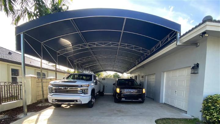 Built and Install a Steel RV Carport