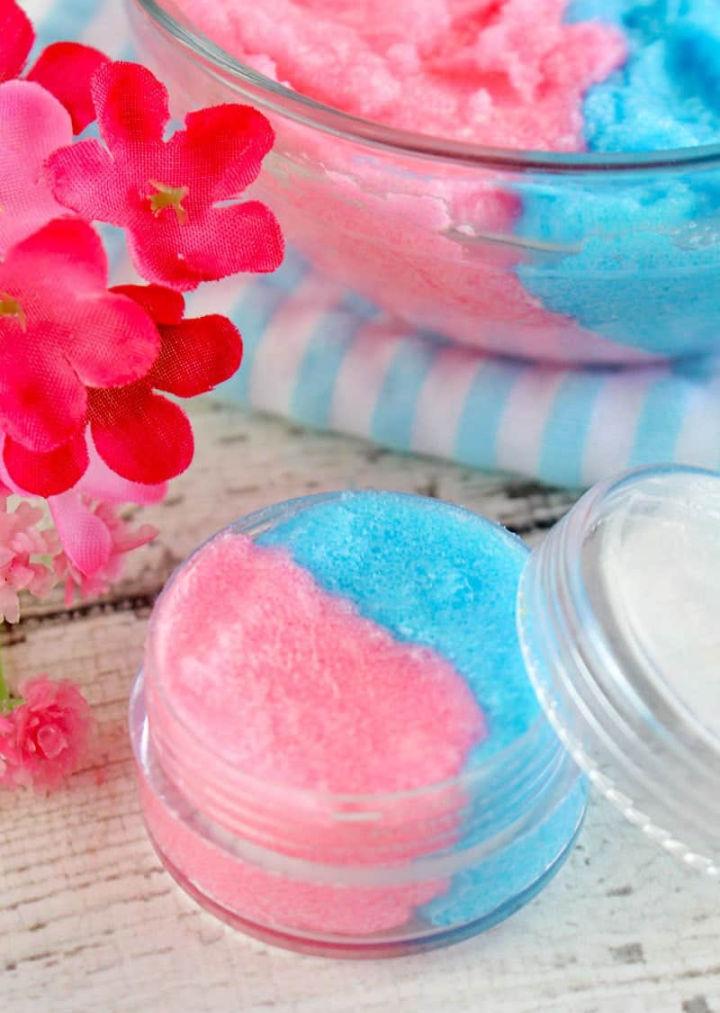 Make a Cotton Candy Lip Scrub at Home