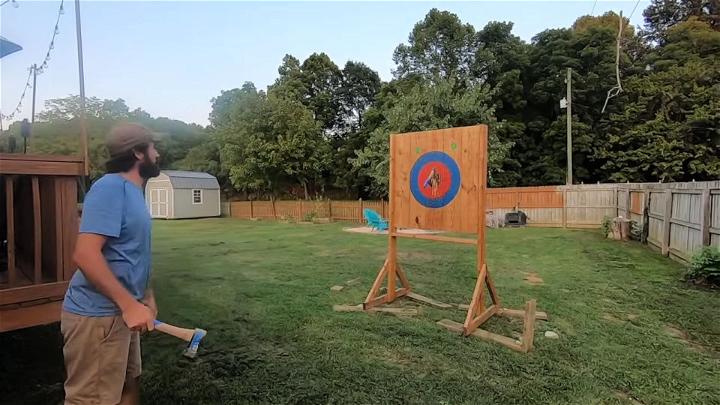 DIY Axe Throwing Target at Home