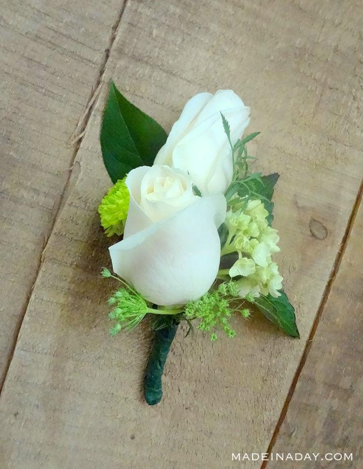 DIY Corsage for Weddings Prom