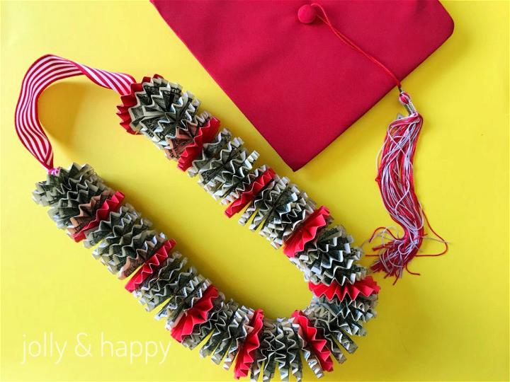 DIY Dollar Leis for Graduation