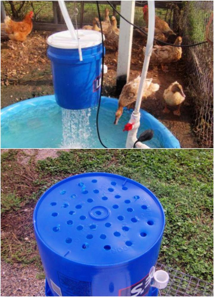 DIY Duck Pond Filter and Shower