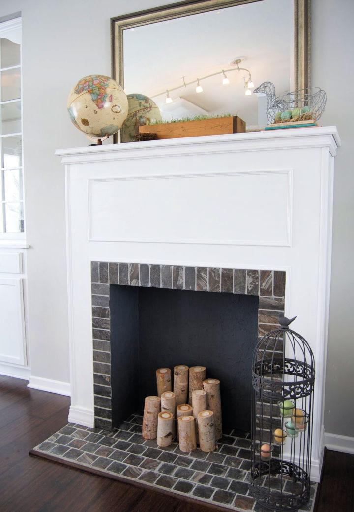 DIY Faux Fireplace for Under $100