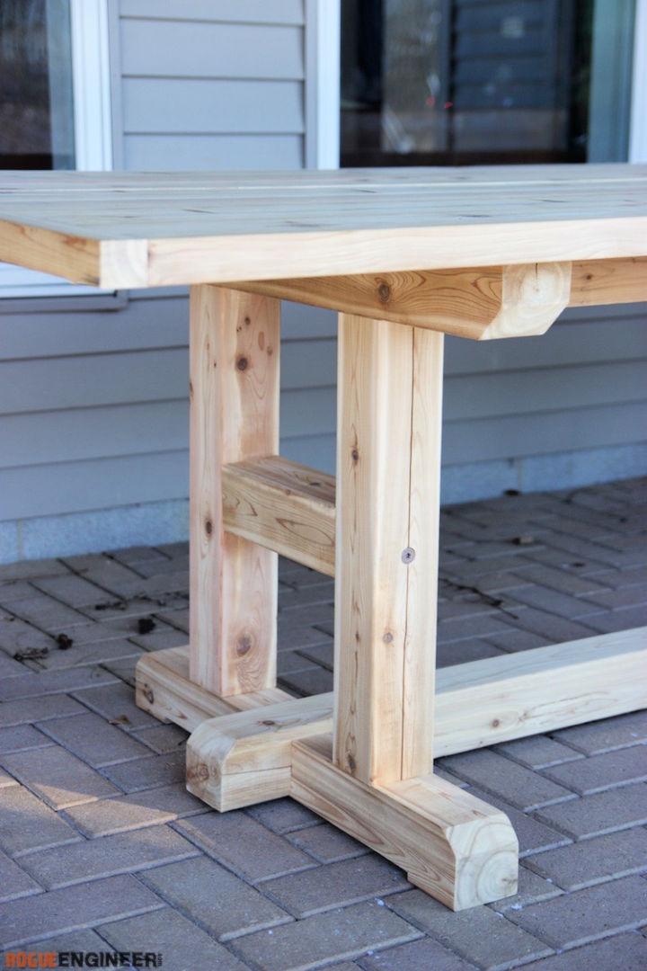 DIY H Shaped Dining Table Legs