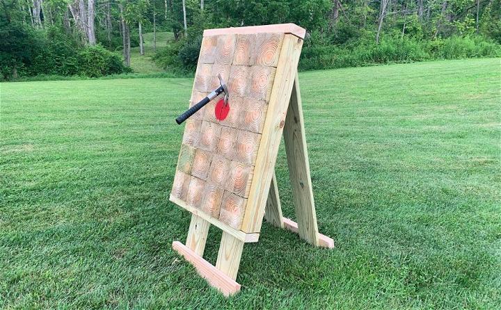 DIY Knife and Axe Throwing Target