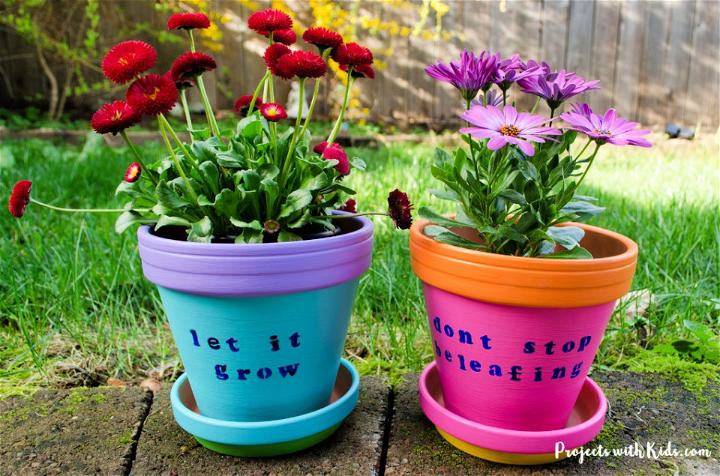 DIY Painted Flower Pots