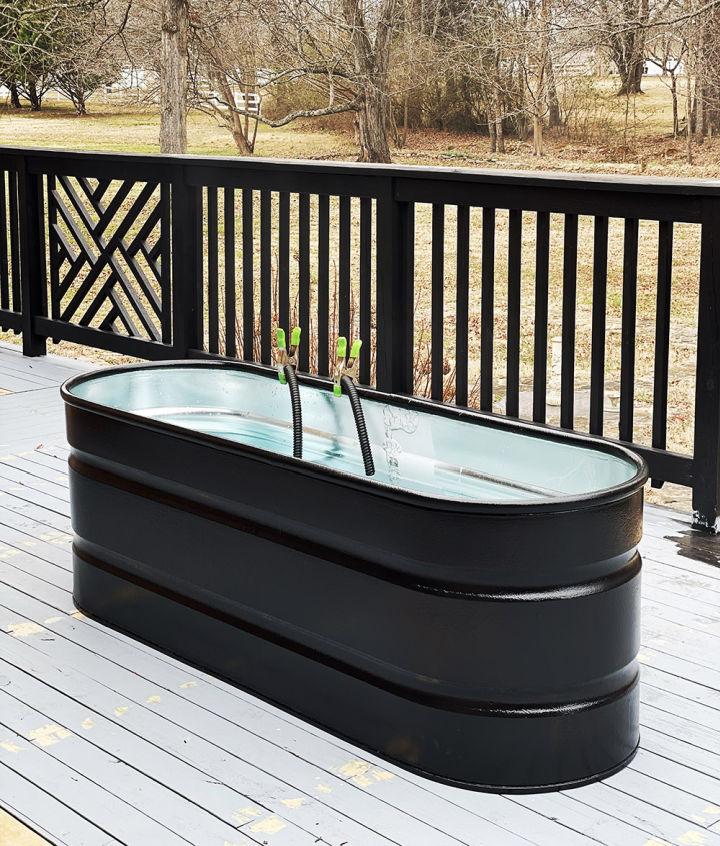 DIY Stock Tank Hot Tub for $657