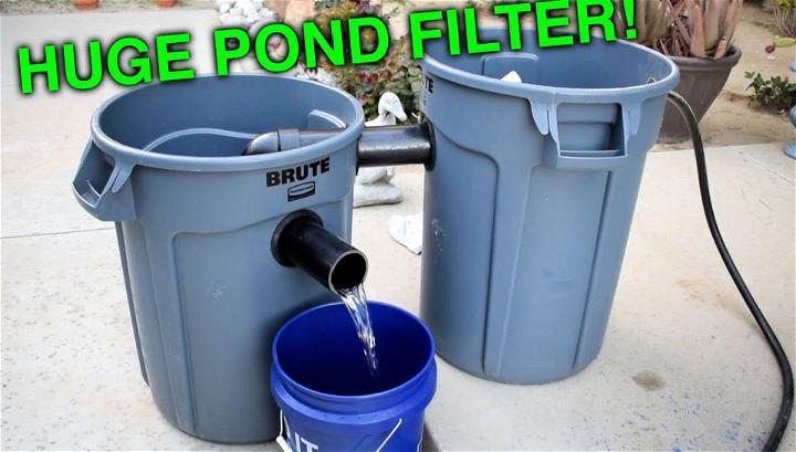 Double Trashcan Pond Filter