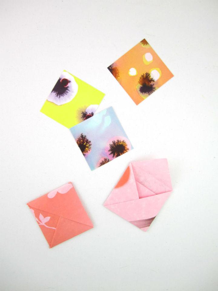 Easy Square Origami Envelopes
