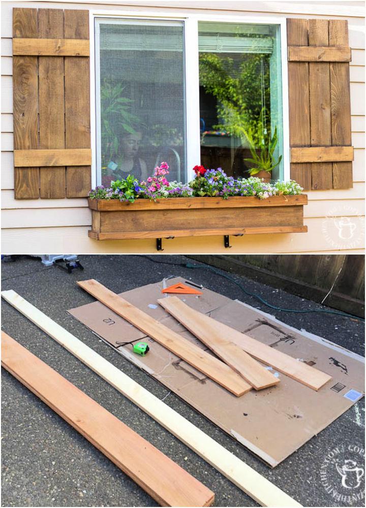 Easy Window Box and Shutters