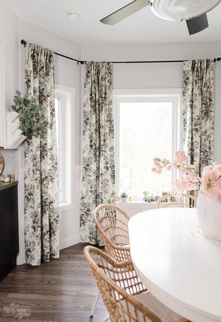 Fabric Curtains with Pleater Tape