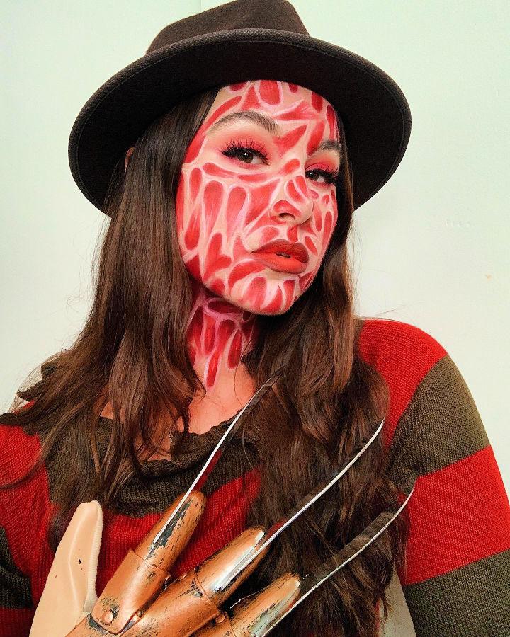 Freddy Krueger Halloween Face Paint