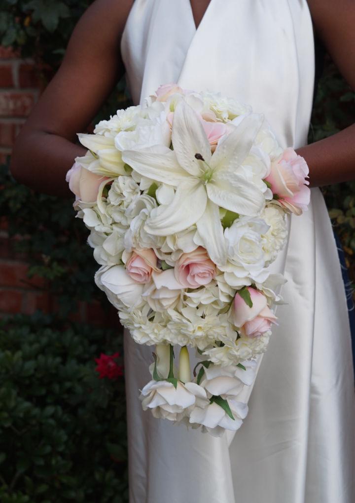 Homemade Cascading Wedding Bouquet
