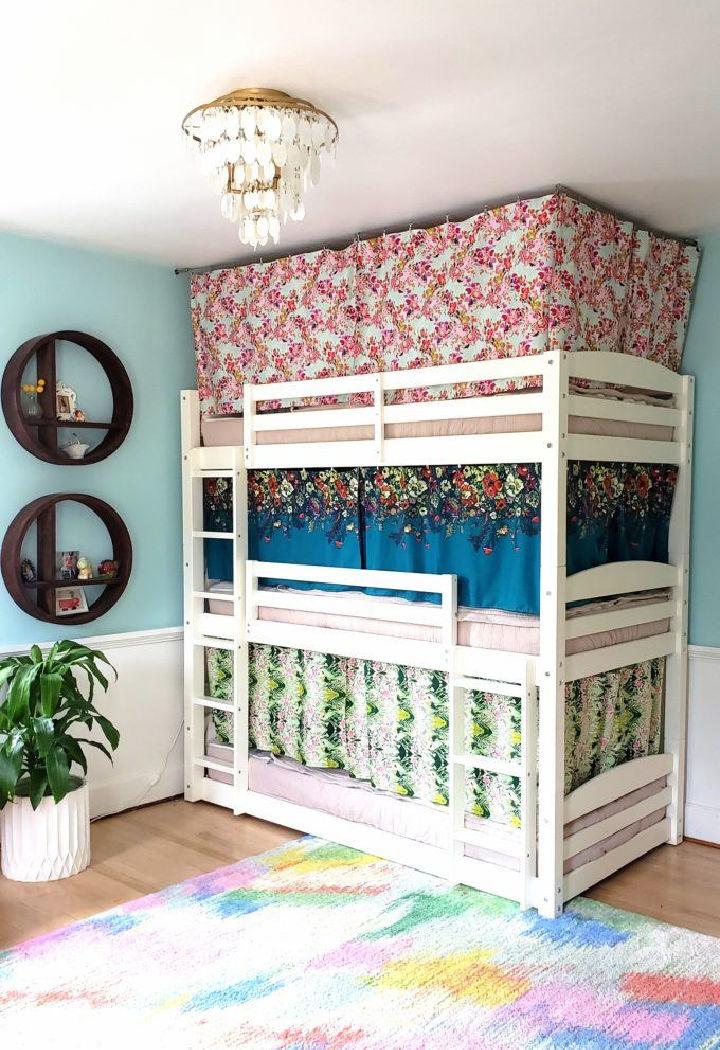 Homemade Bunk Bed Curtains