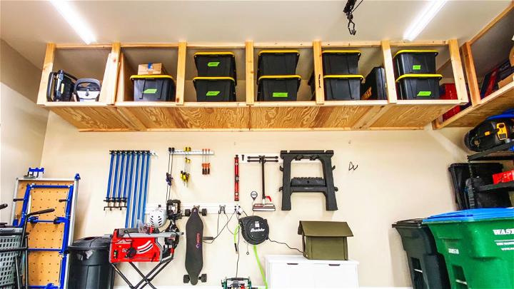 Homemade Garage Storage Shelves