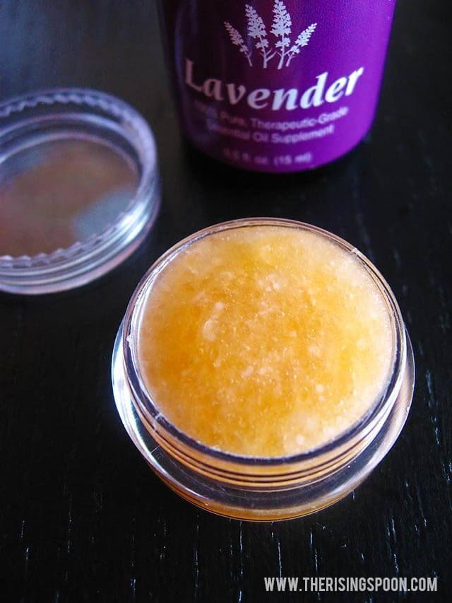 How to Make Honey Lavender Lip Scrub