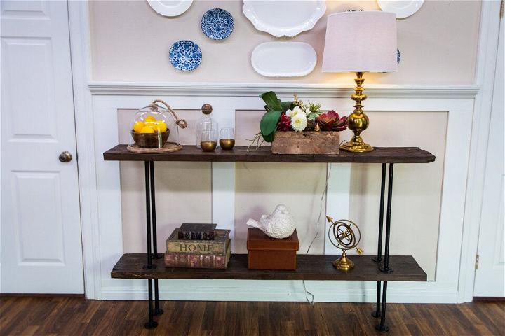 How to Make a Console Table