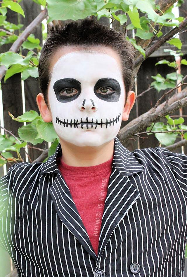 Jack Skellington Halloween Face Paint