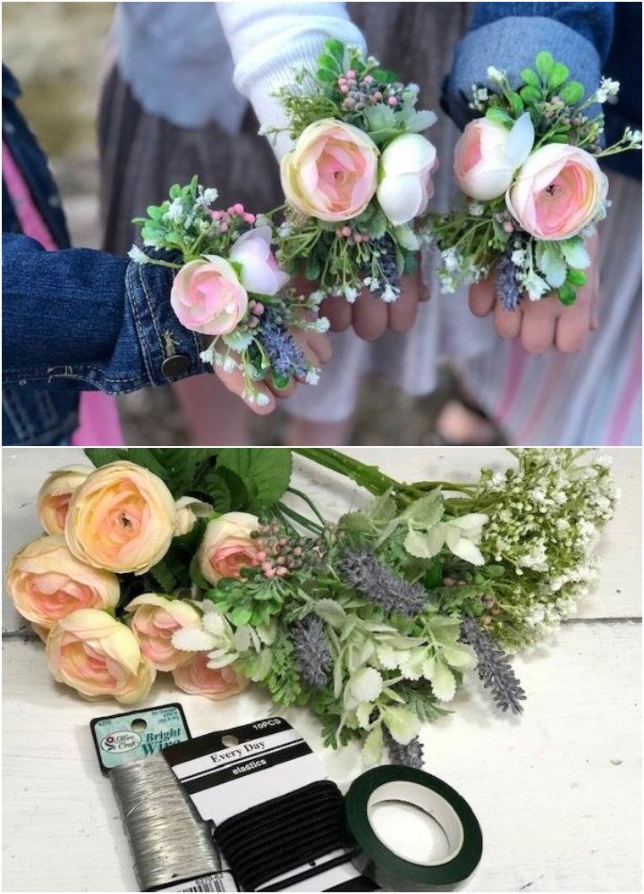 Make Your Own Corsage With Faux Flowers