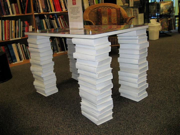 Make a Table Legs Out of Books