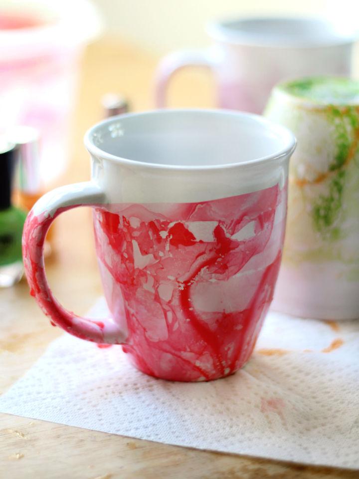 Marbled Nail Polish Mug