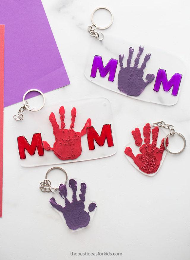 Mothers Day Shrinky Dink Keychains