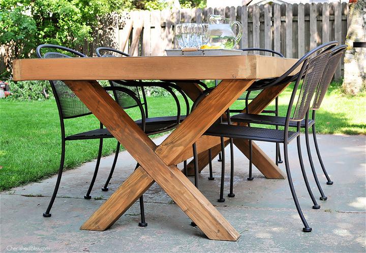 Outdoor X Brace Table Legs