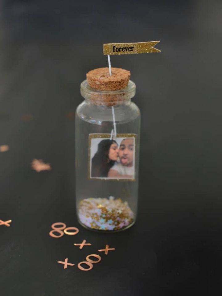 Photo and Message in a Bottle Anniversary