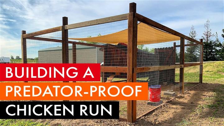 High-Level Look Chicken Coop Run Plan