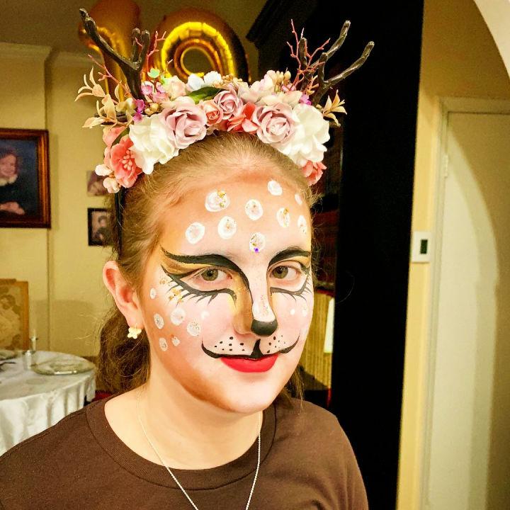 Pretty Deer Halloween Face Paint