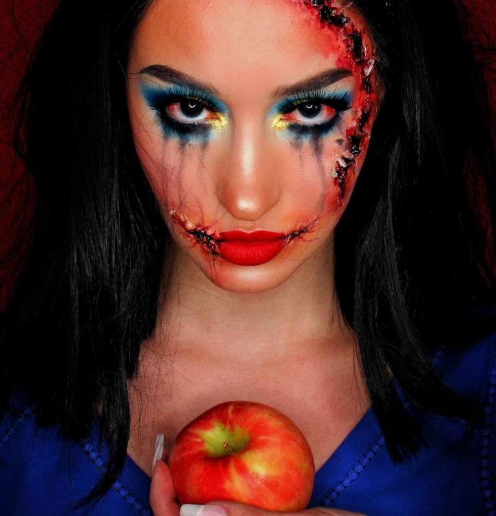 Scary Snow White Face Paint