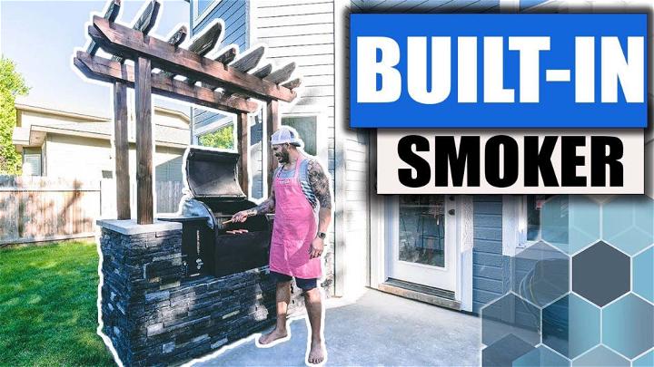 Smoker Grill Station with Pergola