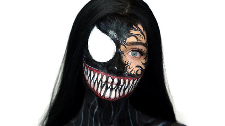 Venom Halloween Face Paint