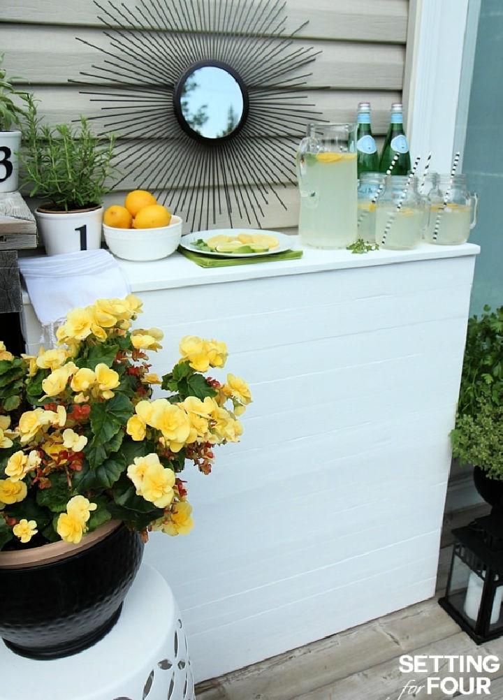 Beautiful Pallet Bar Free Plan