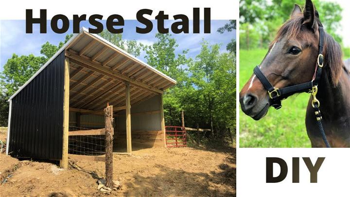 Build Your Own Outdoor Horse Stall