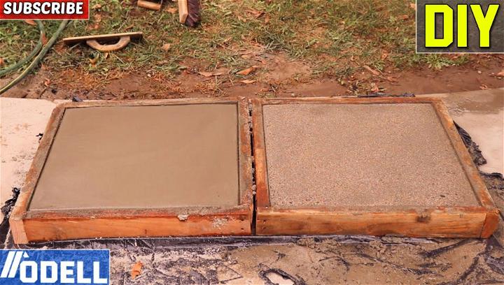 Building Concrete Pavers with Exposed Aggregate