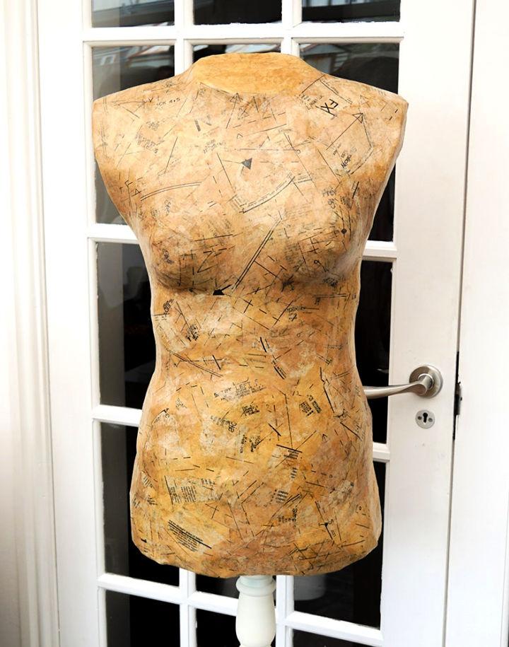 Custom Decoupaged Dress Form