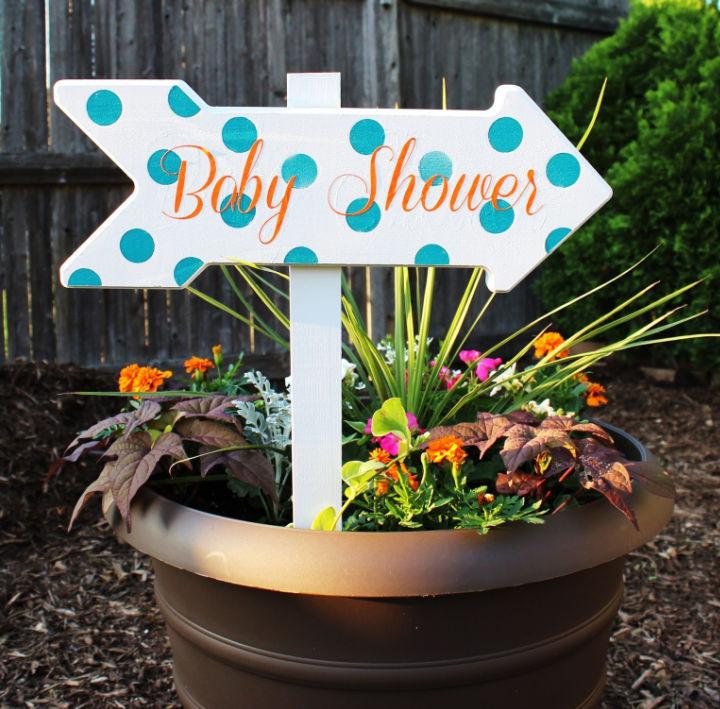 DIY Baby Shower Wood Sign